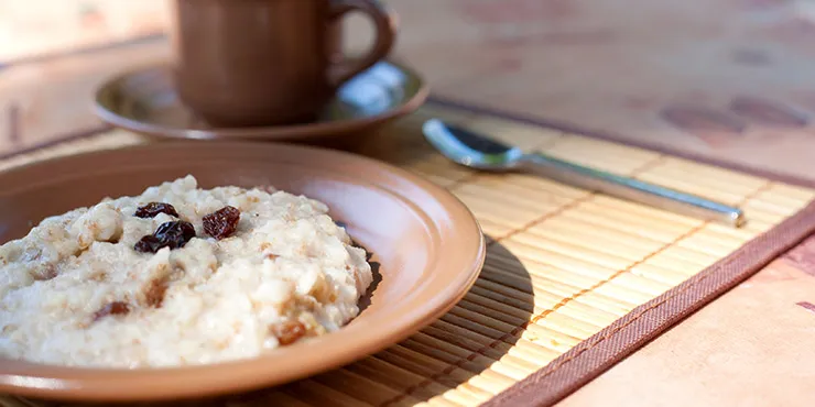 Bircher muesli with yoghurt