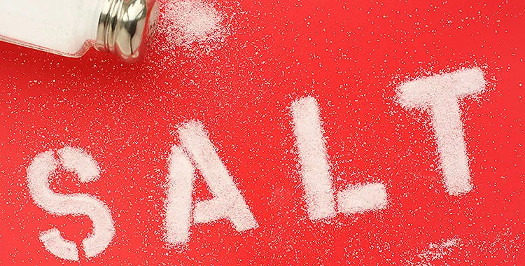 Reducing in salt in food for ten years