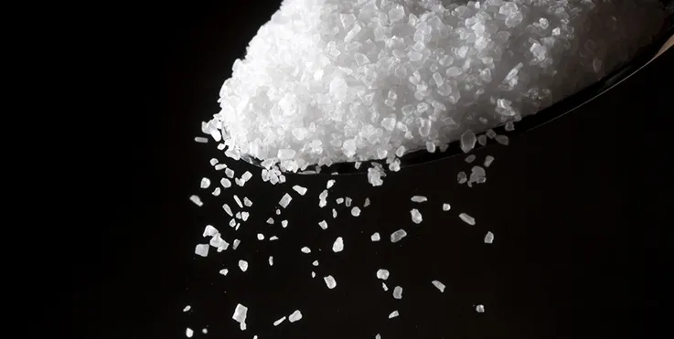 Salt on spoon
