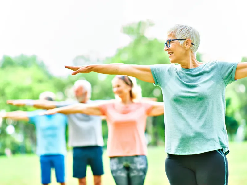 smiling senior people