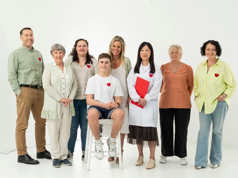 An image of all of the volunteers and their inspirational stories for Big Heart Appeal 2025