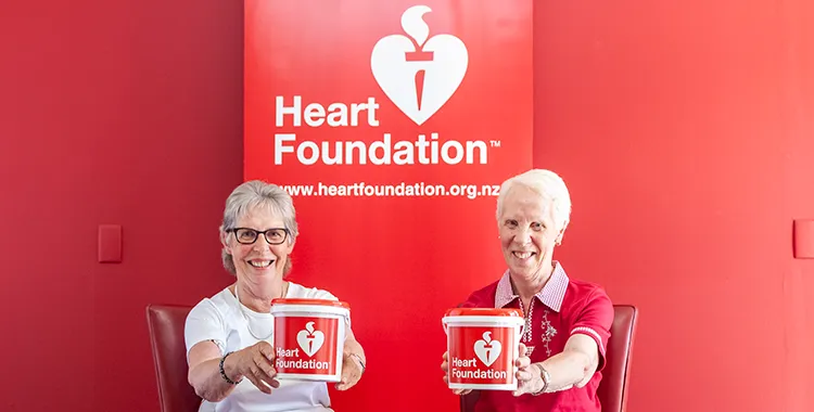 Fay and Lorraine volunteering in the Big Heart Appeal