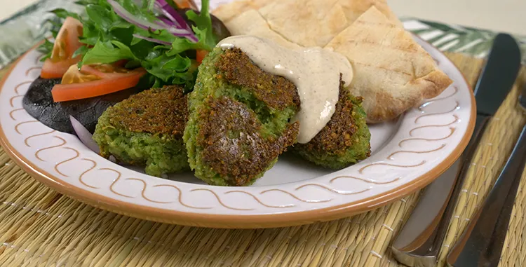 Broad bean falafels