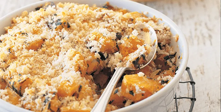 Butternut pumpkin gratin