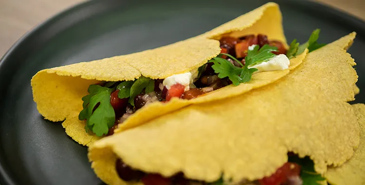 Homemade corn tortillas