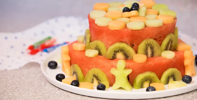 fresh fruit watermelon cake