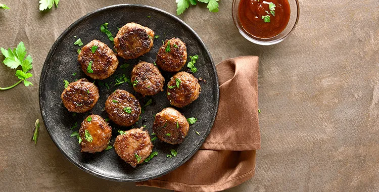 homemade meatballs on plate