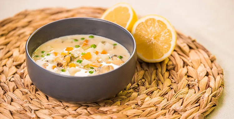 creamy mussel and vegetable soup recipe