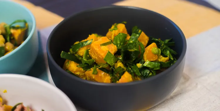 Zesty orange kumara salad
