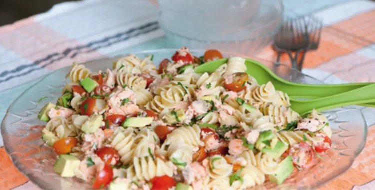 Healthy salmon pasta recipe