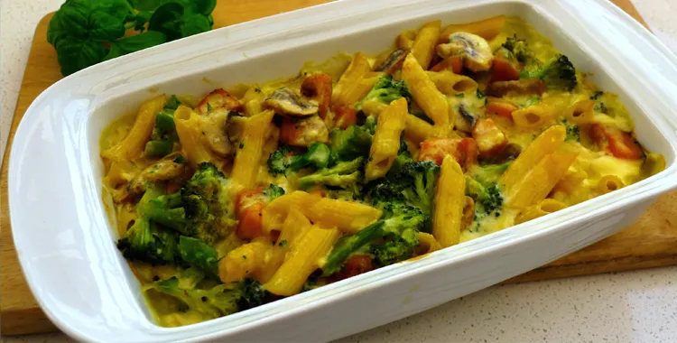 Vegetarian pasta bake