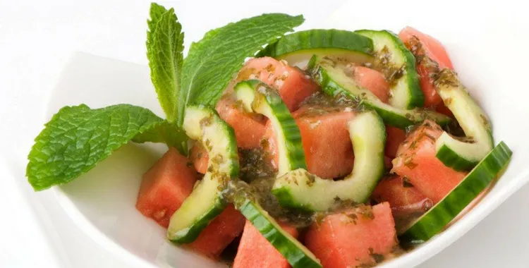 A refreshing salad using mint, full of summer flavours.