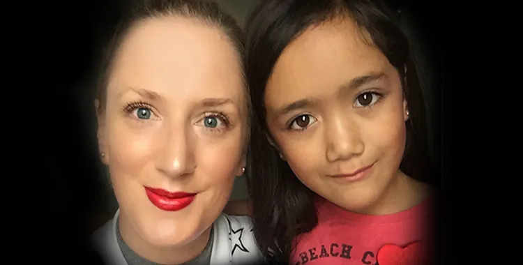 Celeste Esera and her daughter Ava