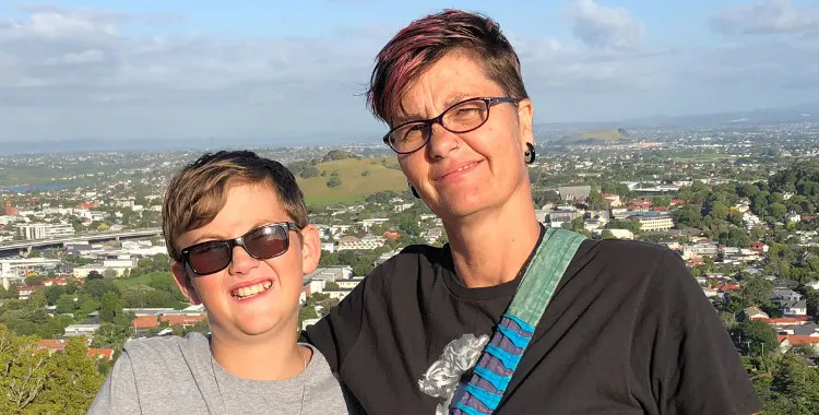 Denise and her son