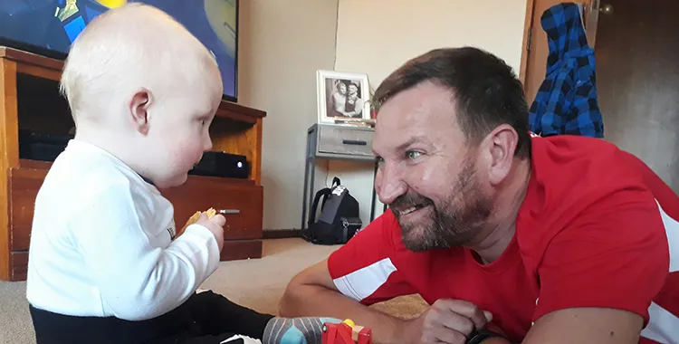 Terry and baby Cody