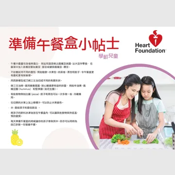 Healthy lunchbox ideas for kids - chinese poster