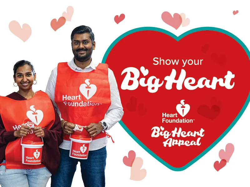 An image of 2 Indian volunteers for the New Zealand Heart Foundation Big Heart Appeal 2025
