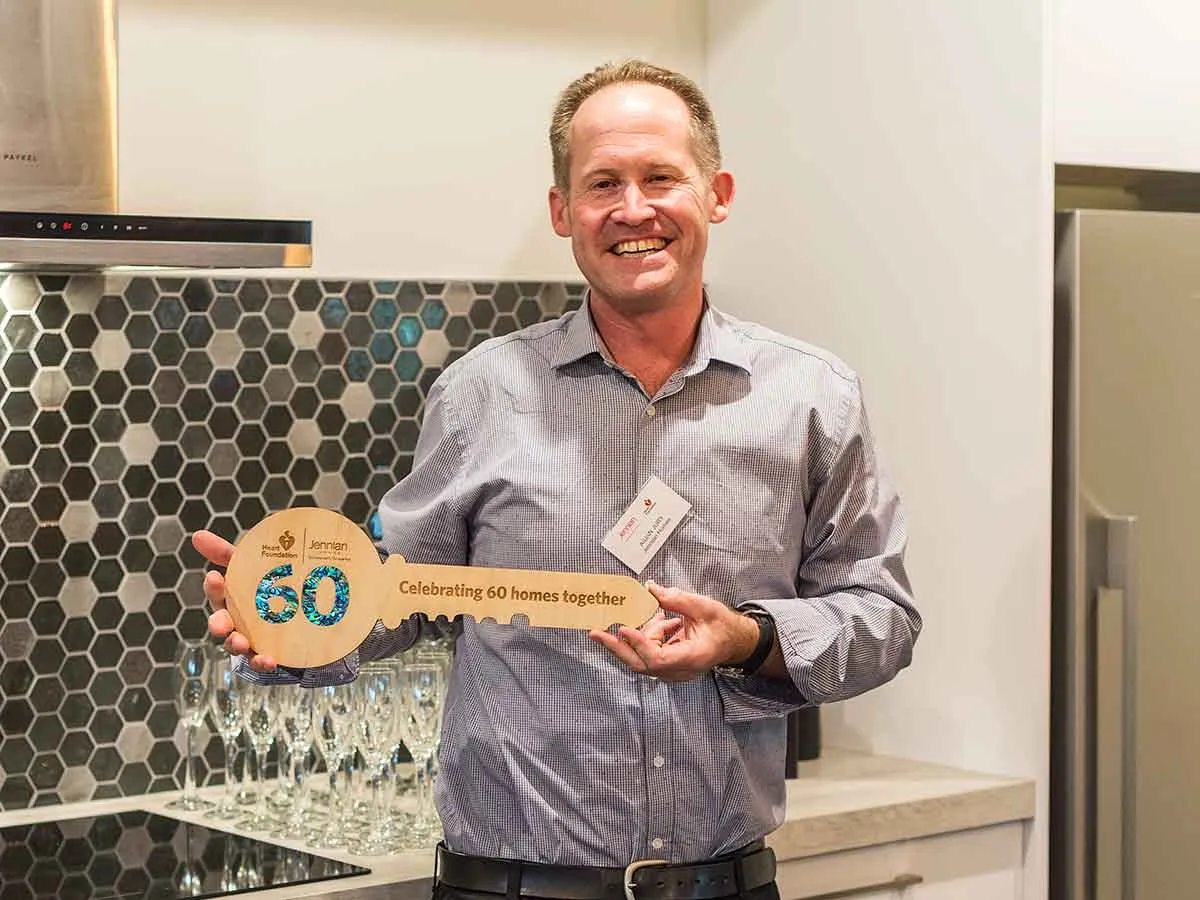 Our partner at Jennian celebrating 60 homes in partnership with the Heart Foundation