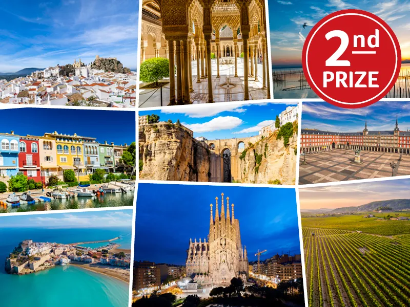 Second prize in the Heart Foundation Home Lottery No. 163, a trip to Spain or travel to the value of $15,000.