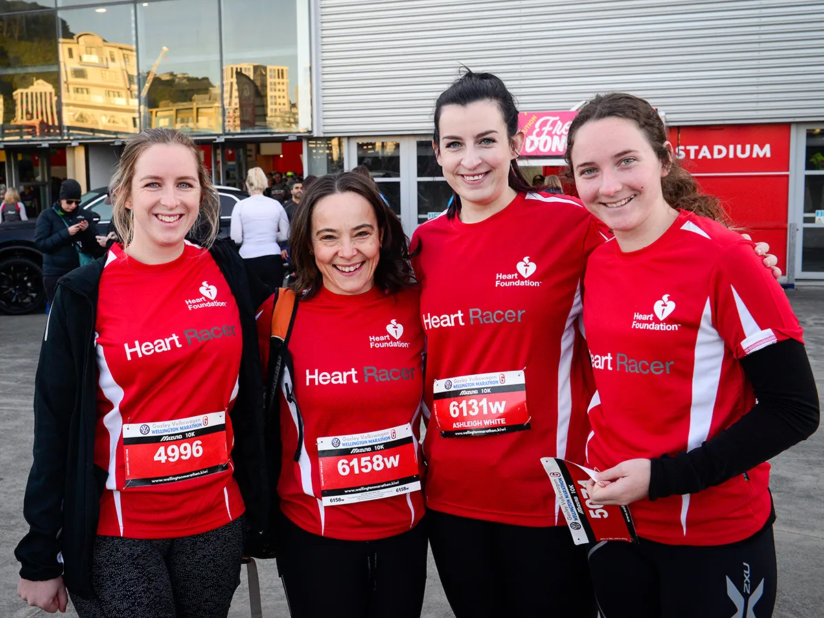 Heart Racers at the Wellington Marathon