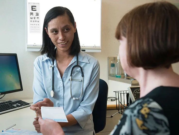 Health professional and patient