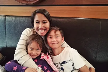 Young mum keeps a positive attitude through heart attack ordeal