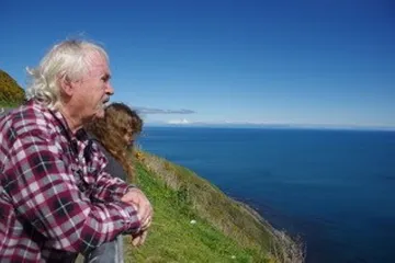 Man looking at ocean