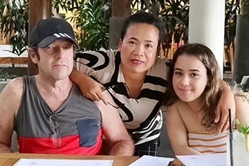 Sri Claney and family