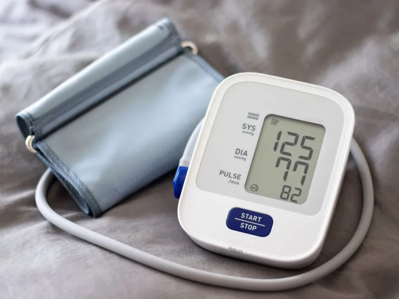 Image of a blood pressure monitor