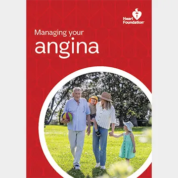 cover image for a5 template of managing your angina
