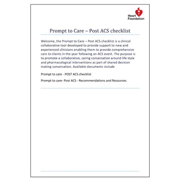 acute coronary syndrome care guidelines