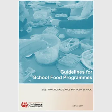 Guidelines for creating a school food programme