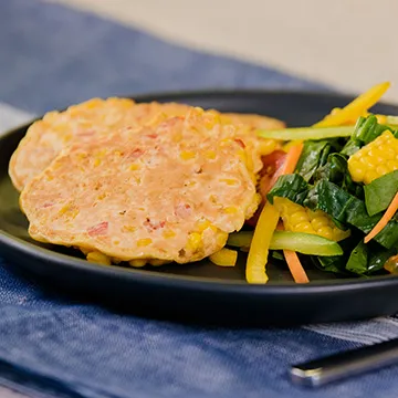 Delicious corn fritter recipe