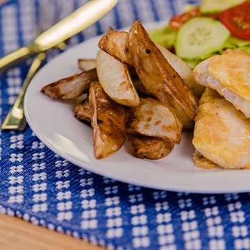 Delicious oven baked potato wedges recipe